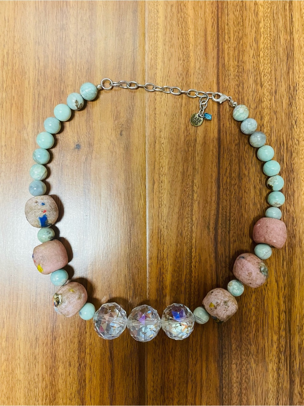Handmade Crystal Beaded Necklace by A Rare Bird